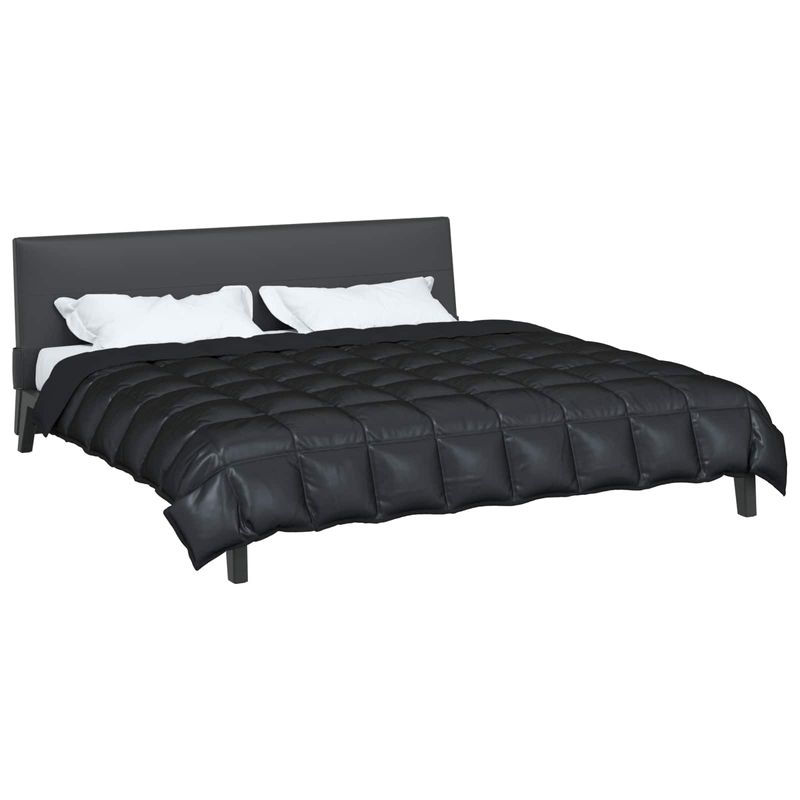 Casa si Gradina - Textile si covoare - Perne si pilote - Pilote - Duvet de iarna Negru 240 x 260 cm Satin si Microfibra - Infinity.ro