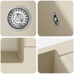 Casa si Gradina - Sanitare - Chiuveta bucatarie si accesorii - Chiuvete bucatarie - Chiuveta Bej 780 x 500 mm 80% Quartz si 20% Rasina - Infinity.ro