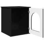 Petshop - Accesorii petshop - Jucarii animale - Ansambluri de joaca - Casa pentru pisici Negru 53 x 52 x 62 cm Lemn compozit - Infinity.ro