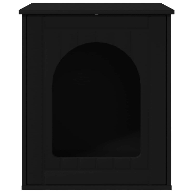 Petshop - Accesorii petshop - Jucarii animale - Ansambluri de joaca - Casa pentru pisici Negru 53 x 52 x 62 cm Lemn compozit - Infinity.ro