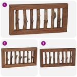 Casa si Gradina - Mobilier - Organizare si depozitare - Umerase si valeti - Umeras Maro 50 x 11 x 25 cm Lemn masiv de mahon - Infinity.ro