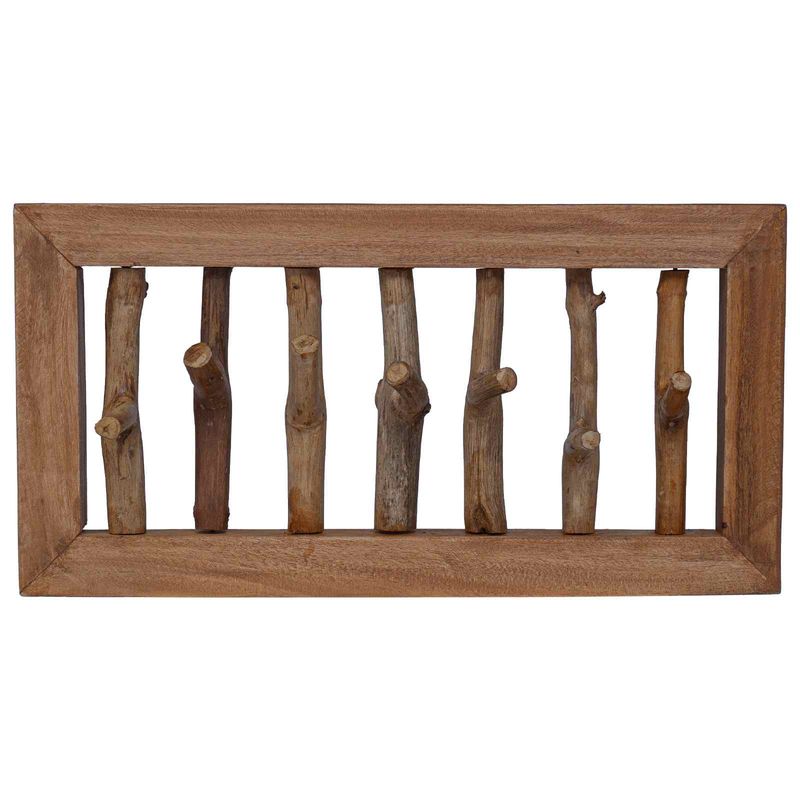 Casa si Gradina - Mobilier - Organizare si depozitare - Umerase si valeti - Umeras Maro 50 x 11 x 25 cm Lemn masiv de mahon - Infinity.ro