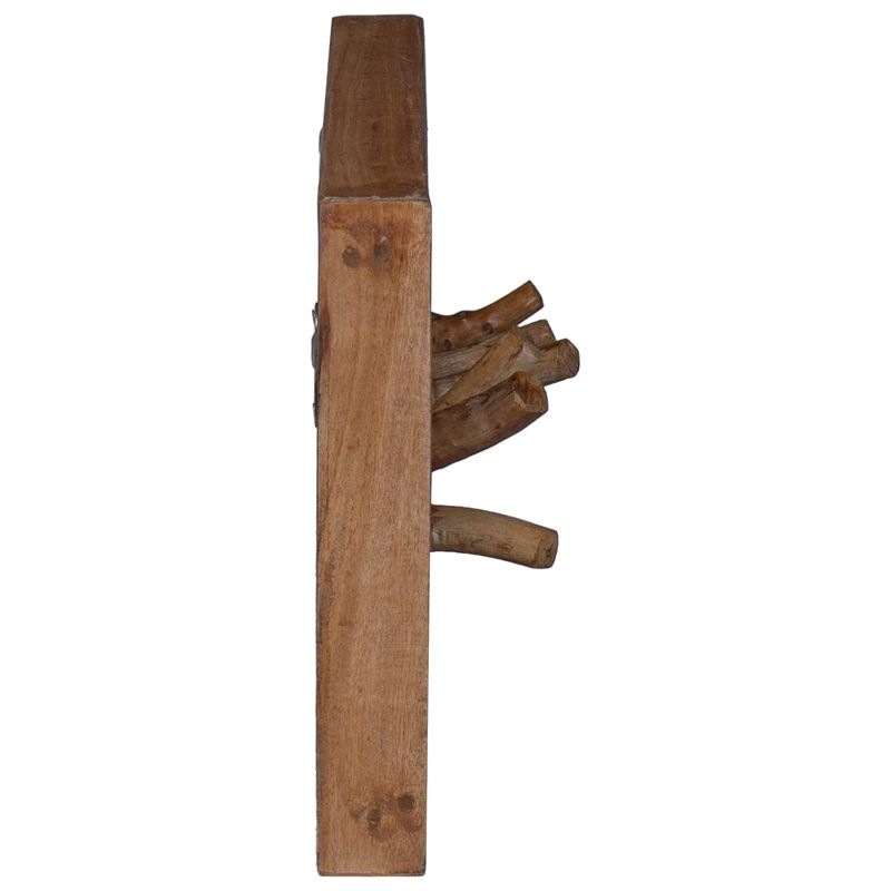 Casa si Gradina - Mobilier - Organizare si depozitare - Umerase si valeti - Umeras Maro 50 x 11 x 25 cm Lemn masiv de mahon - Infinity.ro