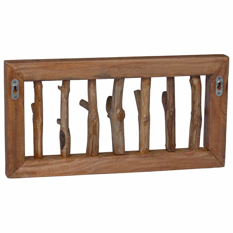 Casa si Gradina - Mobilier - Organizare si depozitare - Umerase si valeti - Umeras Maro 50 x 11 x 25 cm Lemn masiv de mahon - Infinity.ro