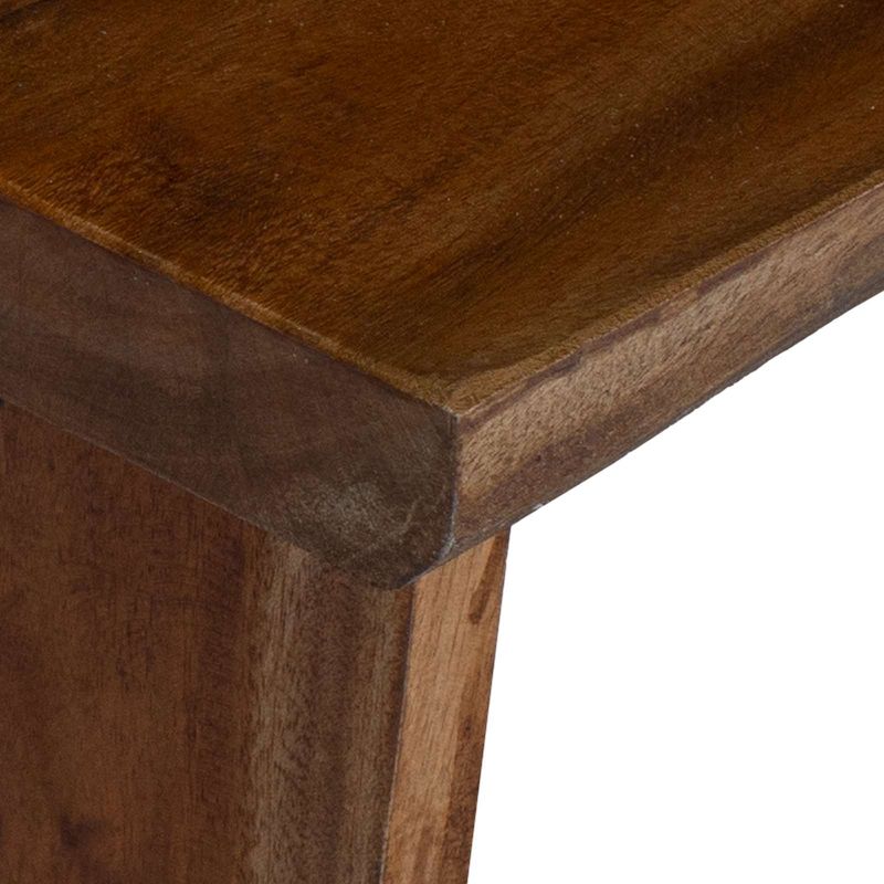 Casa si Gradina - Mobilier - Scaune si fotolii - Tabureti - Taburet natural 29 x 20 x 17 cm Lemn de mahon - Infinity.ro