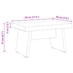 Casa si Gradina - Mobilier - Scaune si fotolii - Tabureti - Taburet natural 29 x 20 x 17 cm Lemn de mahon - Infinity.ro