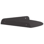 Casa si Gradina - Mobilier - Biblioteci si rafturi - Rafturi - Raft de perete cu Raft 2 pcs Negru 18 x 18 x 2.3 cm - Infinity.ro