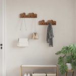 Casa si Gradina - Mobilier - Organizare si depozitare - Umerase si valeti - Umeras Maro 48 x 8 x 15 cm Lemn masiv de mahon - Infinity.ro