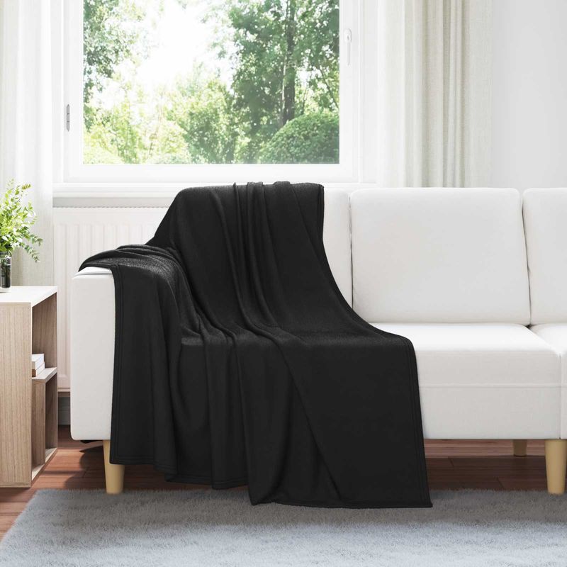 Casa si Gradina - Textile si covoare - Lenjerii de pat - Cearceafuri de pat - Paturi 24 pcs Negru 170 x 130 cm Molton - Infinity.ro