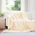 Casa si Gradina - Textile si covoare - Pături și cuverturi - Pături - Patura Crem 240 x 220 cm Molton - Infinity.ro