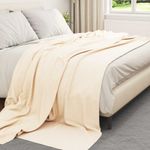 Casa si Gradina - Textile si covoare - Pături și cuverturi - Pături - Patura Crem 240 x 220 cm Molton - Infinity.ro