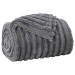 Casa si Gradina - Textile si covoare - Pături și cuverturi - Pături - Patura Gri inchis 150 x 130 cm Molton - Infinity.ro
