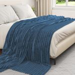 Casa si Gradina - Textile si covoare - Lenjerii de pat - Cearceafuri de pat - Patura Albastru marin 240 x 220 cm Molton - Infinity.ro