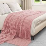 Casa si Gradina - Textile si covoare - Pături și cuverturi - Pături - Patura Roz 270 x 240 cm Molton - Infinity.ro