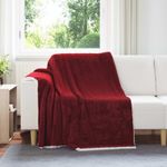 Casa si Gradina - Textile si covoare - Pături și cuverturi - Pături - Patura Rosu Bordeaux 150 x 200 cm Molton - Infinity.ro
