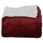 Casa si Gradina - Textile si covoare - Pături și cuverturi - Pături - Patura Rosu Bordeaux 150 x 200 cm Molton - Infinity.ro