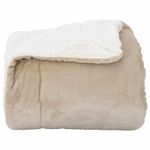 Casa si Gradina - Textile si covoare - Pături și cuverturi - Pături - Patura Bej 130 x 150 cm Molton - Infinity.ro