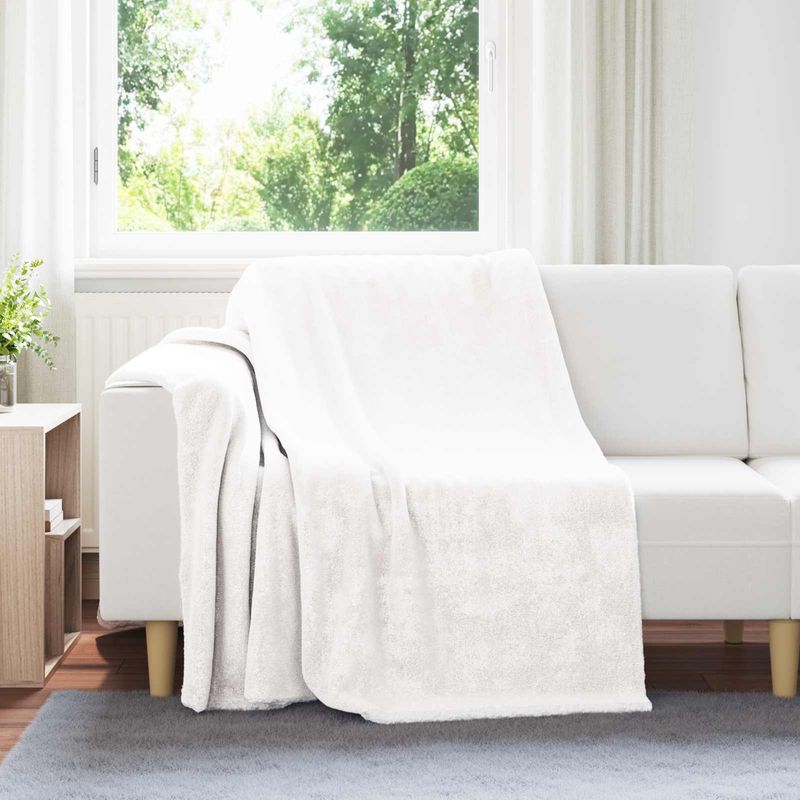 Casa si Gradina - Textile si covoare - Pături și cuverturi - Pături - Patura Alb 150 x 200 cm Molton - Infinity.ro