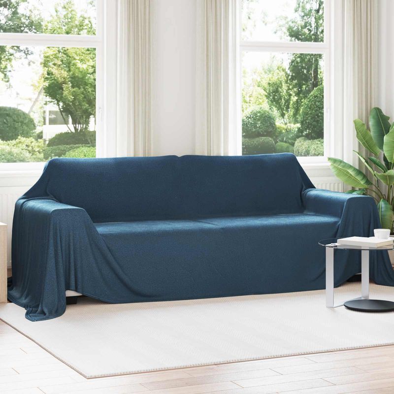 Casa si Gradina - Textile si covoare - Lenjerii de pat - Cearceafuri de pat - Paturi 6 pcs Albastru marin 350 x 270 cm Molton - Infinity.ro