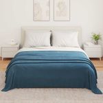 Casa si Gradina - Textile si covoare - Lenjerii de pat - Cearceafuri de pat - Paturi 6 pcs Albastru marin 350 x 270 cm Molton - Infinity.ro