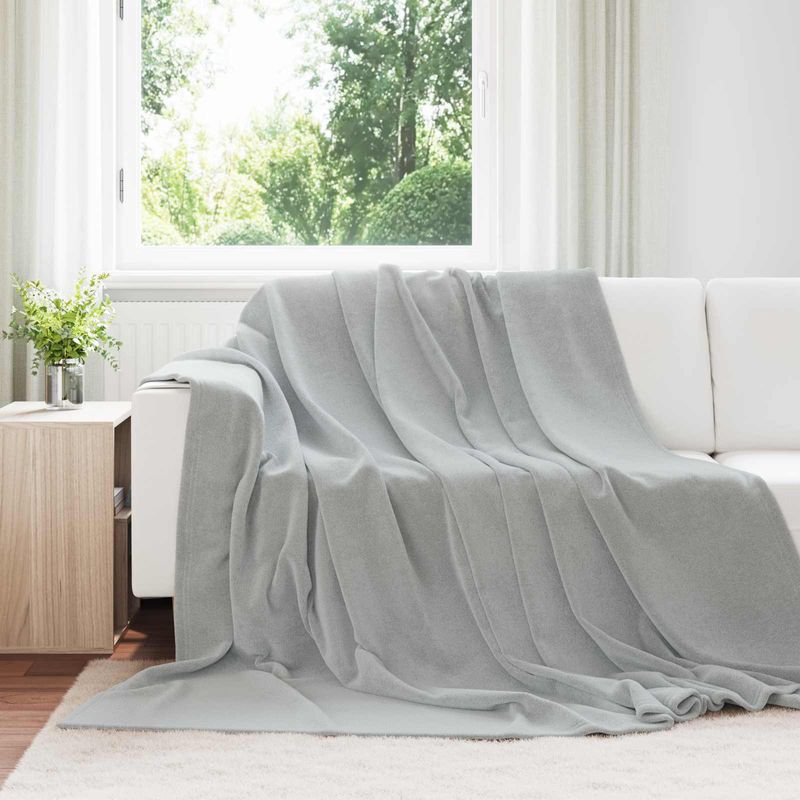 Casa si Gradina - Textile si covoare - Lenjerii de pat - Cearceafuri de pat - Paturi 6 pcs Gri 240 x 270 cm Molton - Infinity.ro