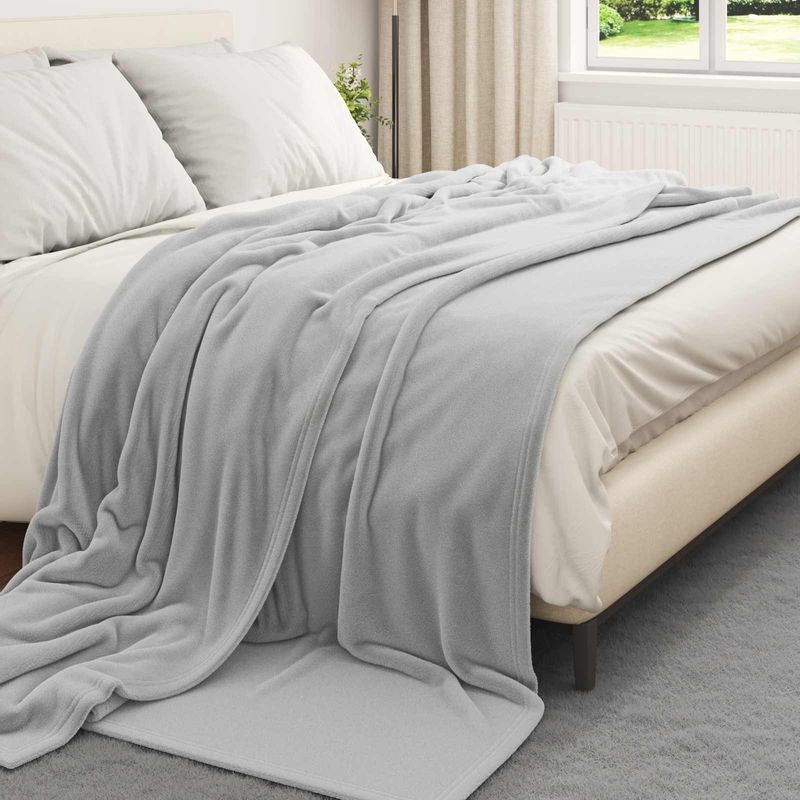 Casa si Gradina - Textile si covoare - Lenjerii de pat - Cearceafuri de pat - Paturi 6 pcs Gri 240 x 270 cm Molton - Infinity.ro