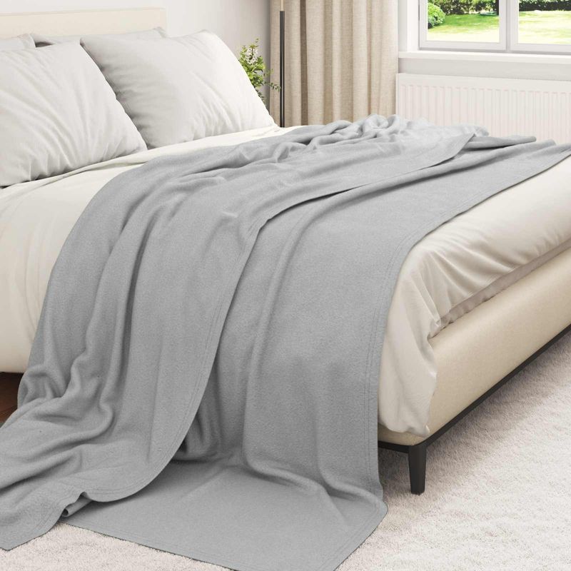 Casa si Gradina - Textile si covoare - Lenjerii de pat - Cearceafuri de pat - Paturi 6 pcs Gri 270 x 240 cm Molton - Infinity.ro