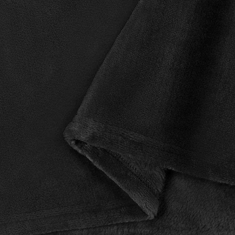 Casa si Gradina - Textile si covoare - Lenjerii de pat - Cearceafuri de pat - Paturi 6 pcs Negru 150 x 200 cm Molton - Infinity.ro