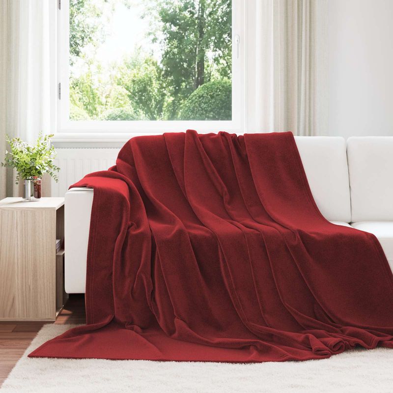 Casa si Gradina - Textile si covoare - Lenjerii de pat - Cearceafuri de pat - Paturi 6 pcs Rosu Bordeaux 240 x 270 cm Molton - Infinity.ro