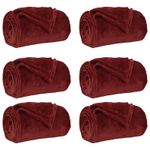 Casa si Gradina - Textile si covoare - Lenjerii de pat - Cearceafuri de pat - Paturi 6 pcs Rosu Bordeaux 240 x 270 cm Molton - Infinity.ro