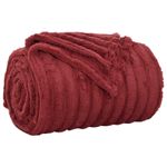 Casa si Gradina - Textile si covoare - Pături și cuverturi - Pături - Patura Rosu Bordeaux 200 x 150 cm Molton - Infinity.ro