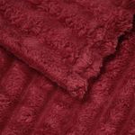 Casa si Gradina - Textile si covoare - Pături și cuverturi - Pături - Patura Rosu Bordeaux 200 x 150 cm Molton - Infinity.ro