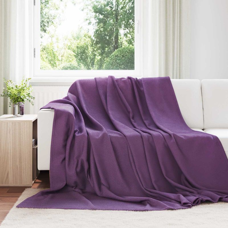 Casa si Gradina - Textile si covoare - Lenjerii de pat - Cearceafuri de pat - Paturi 6 pcs Violet 240 x 220 cm Molton - Infinity.ro