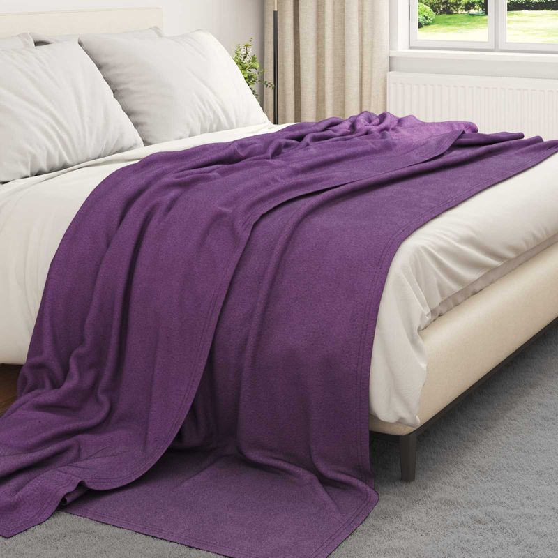 Casa si Gradina - Textile si covoare - Lenjerii de pat - Cearceafuri de pat - Paturi 6 pcs Violet 240 x 220 cm Molton - Infinity.ro
