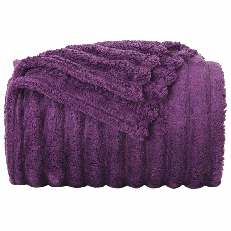 Casa si Gradina - Textile si covoare - Pături și cuverturi - Pături - Patura Violet 150 x 130 cm Molton - Infinity.ro