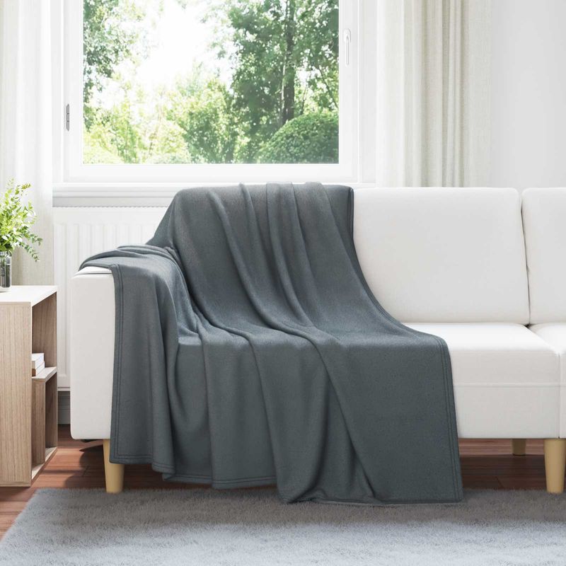 Casa si Gradina - Textile si covoare - Lenjerii de pat - Cearceafuri de pat - Paturi 24 pcs Gri inchis 200 x 150 cm Molton - Infinity.ro