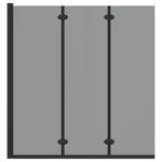 Casa si Gradina - Sanitare - Cazi si cabine de dus - Paravane si usi - Paravan dus Manual Negru 130 x 138 cm Sticla ESG si aluminiu - Infinity.ro