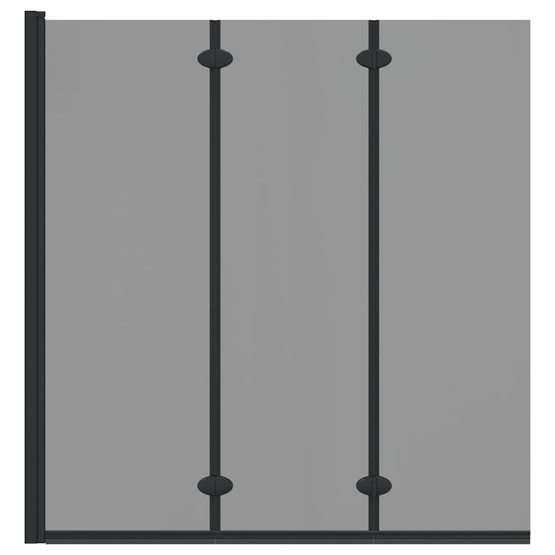 Casa si Gradina - Sanitare - Cazi si cabine de dus - Paravane si usi - Paravan dus Manual Negru 130 x 138 cm Sticla ESG si aluminiu - Infinity.ro