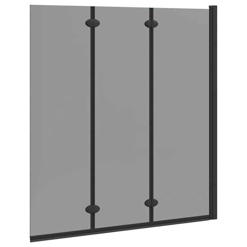 Casa si Gradina - Sanitare - Cazi si cabine de dus - Paravane si usi - Paravan dus Manual Negru 130 x 138 cm Sticla ESG si aluminiu - Infinity.ro