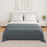Casa si Gradina - Textile si covoare - Pături și cuverturi - Pături - Patura Gri inchis 280 x 210 cm Molton - Infinity.ro