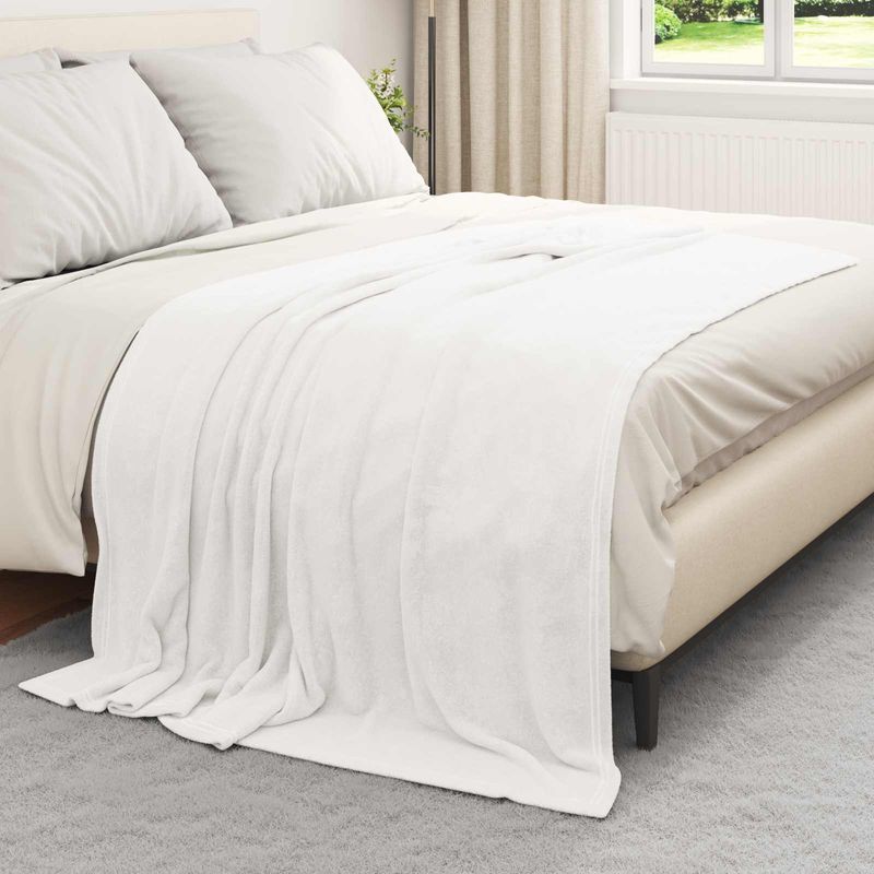Casa si Gradina - Textile si covoare - Lenjerii de pat - Cearceafuri de pat - Paturi 6 pcs Alb 150 x 200 cm Molton - Infinity.ro