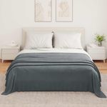 Casa si Gradina - Textile si covoare - Lenjerii de pat - Cearceafuri de pat - Paturi 6 pcs Gri inchis 350 x 270 cm Molton - Infinity.ro
