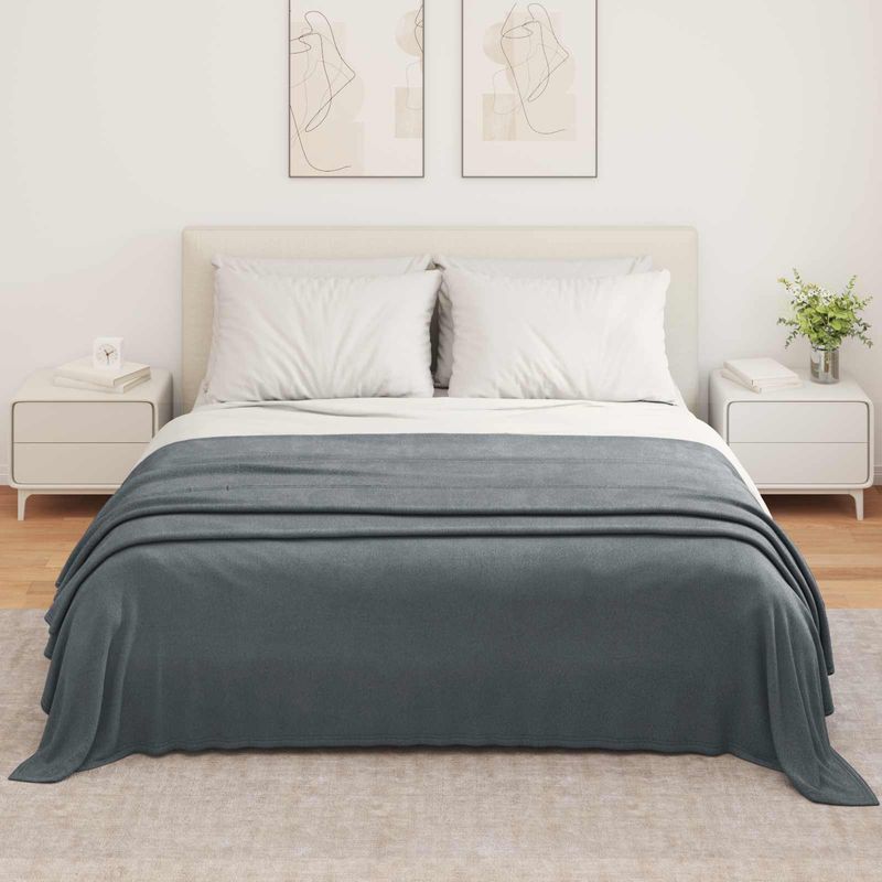Casa si Gradina - Textile si covoare - Lenjerii de pat - Cearceafuri de pat - Paturi 6 pcs Gri inchis 350 x 270 cm Molton - Infinity.ro