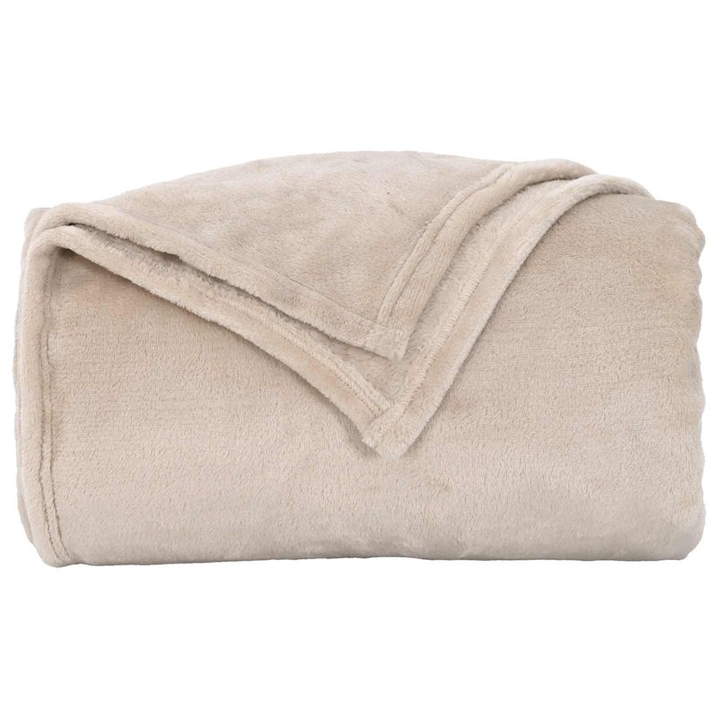 Casa si Gradina - Textile si covoare - Lenjerii de pat - Cearceafuri de pat - Paturi 6 pcs Bej 220 x 240 cm Molton - Infinity.ro