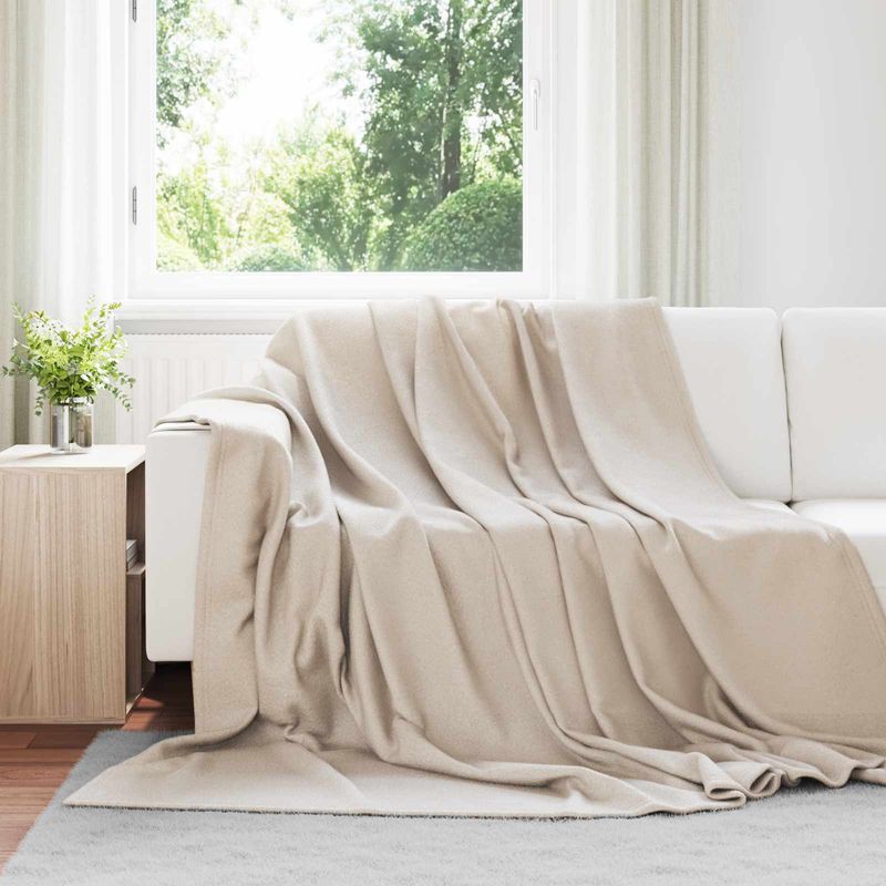 Casa si Gradina - Textile si covoare - Lenjerii de pat - Cearceafuri de pat - Paturi 24 pcs Bej 270 x 240 cm Molton - Infinity.ro