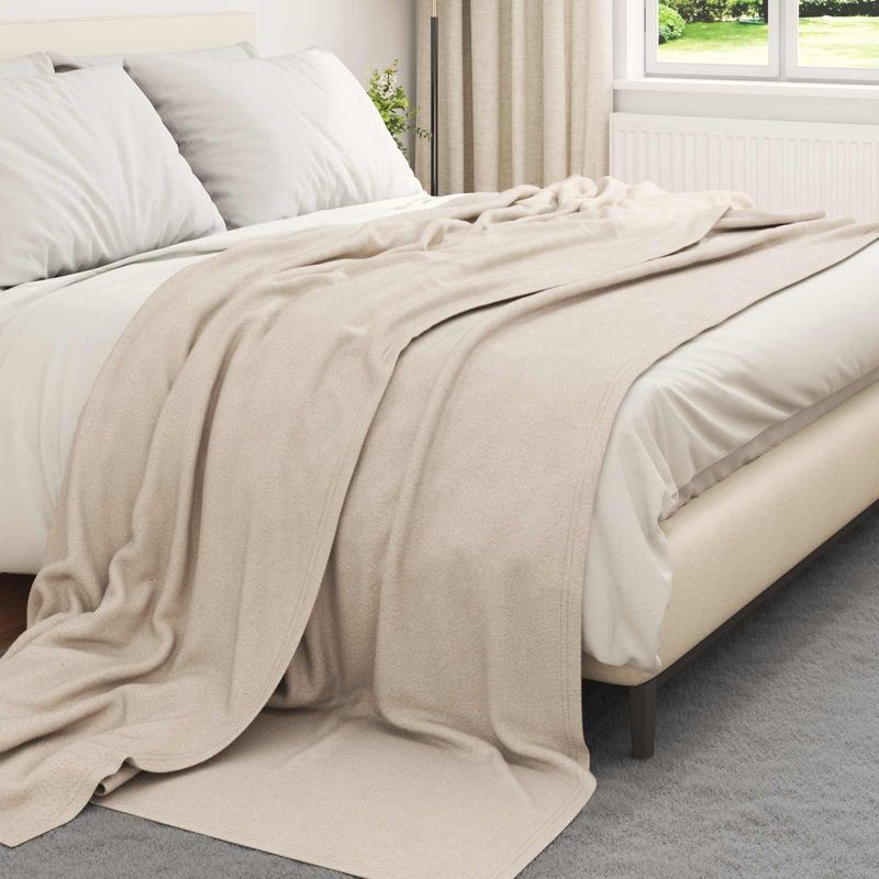 Casa si Gradina - Textile si covoare - Lenjerii de pat - Cearceafuri de pat - Paturi 24 pcs Bej 270 x 240 cm Molton - Infinity.ro