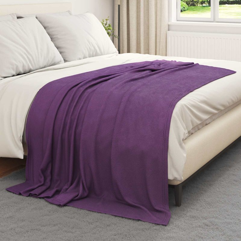 Casa si Gradina - Textile si covoare - Lenjerii de pat - Cearceafuri de pat - Paturi 6 pcs Violet 200 x 150 cm Molton - Infinity.ro