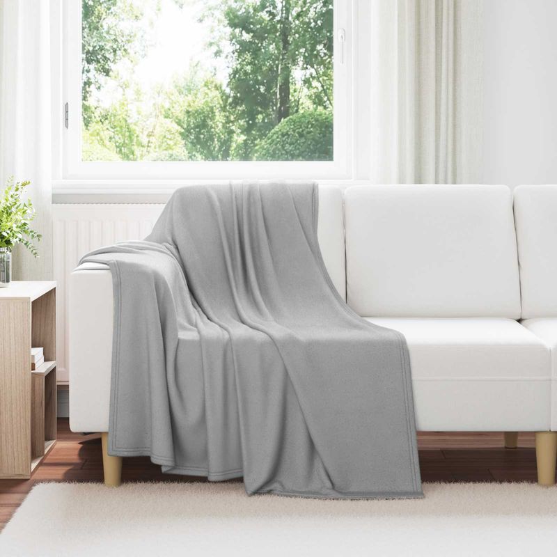 Casa si Gradina - Textile si covoare - Lenjerii de pat - Cearceafuri de pat - Paturi 6 pcs Gri 170 x 130 cm Molton - Infinity.ro