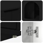 Petshop - Accesorii petshop - Jucarii animale - Ansambluri de joaca - Casa pentru pisici Negru 85 x 55 x 53,5 cm Lemn compozit - Infinity.ro