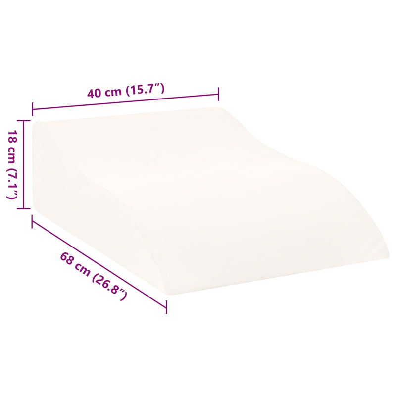 Casa si Gradina - Textile si covoare - Perne si pilote - Perne - Perna pentru Picioare Alb 68 x 40 x 18 cm - Infinity.ro